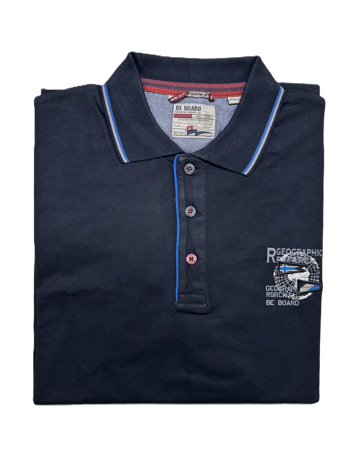 Polo Be Board Manica Lunga 01M9202C Taglie Forti