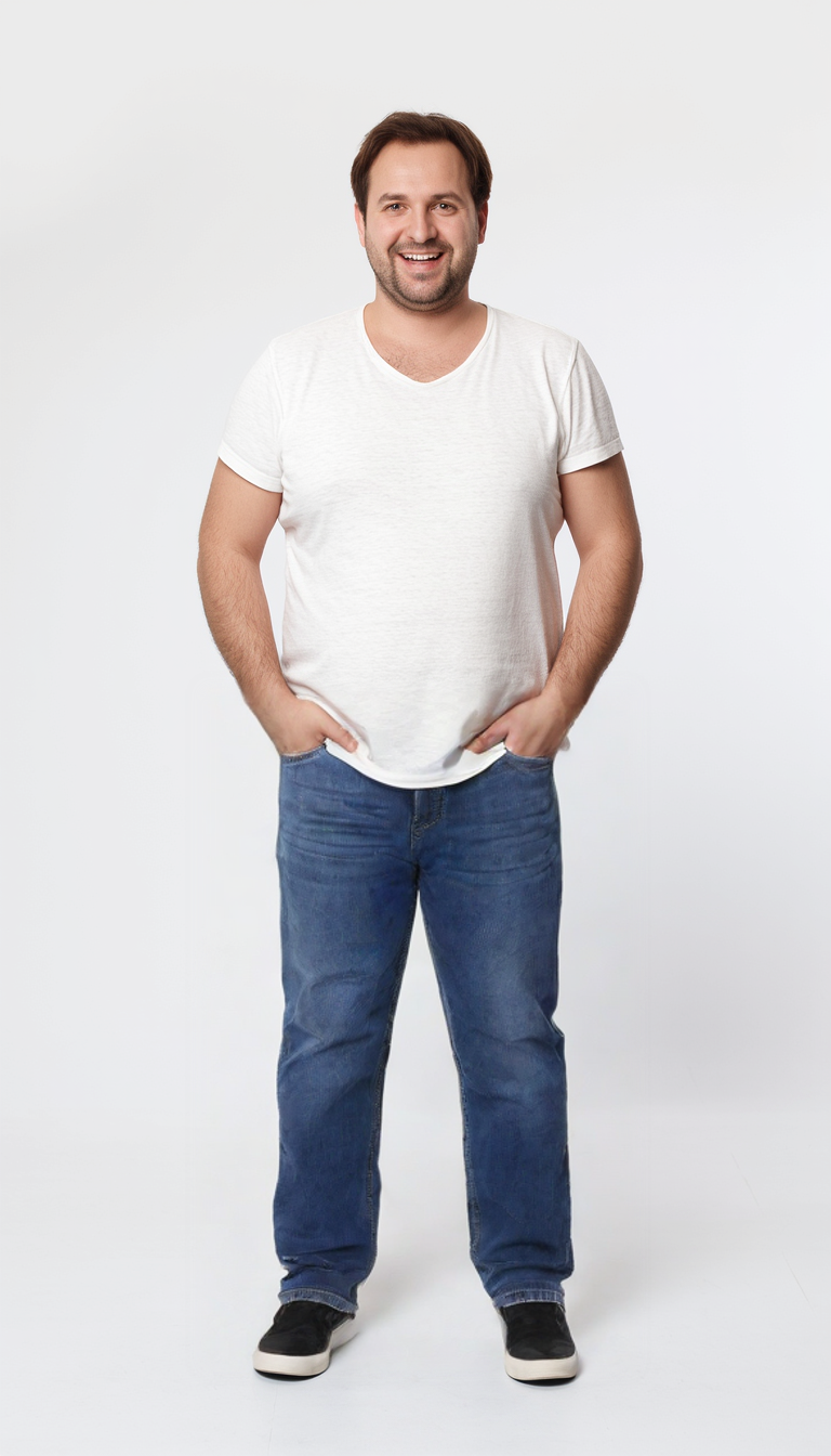 Jeans 11343-1892 Taglie Forti Wampum