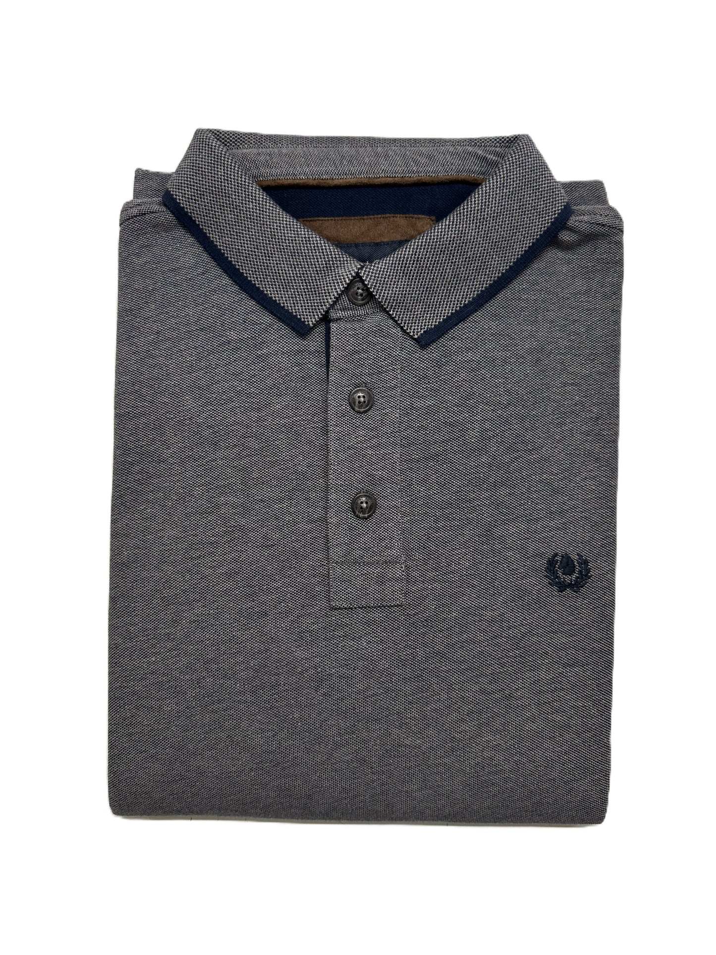 Polo Manica Lunga in Caldo Piquet Taglie Forti Ascot 13-515 02 Grigio Scuro