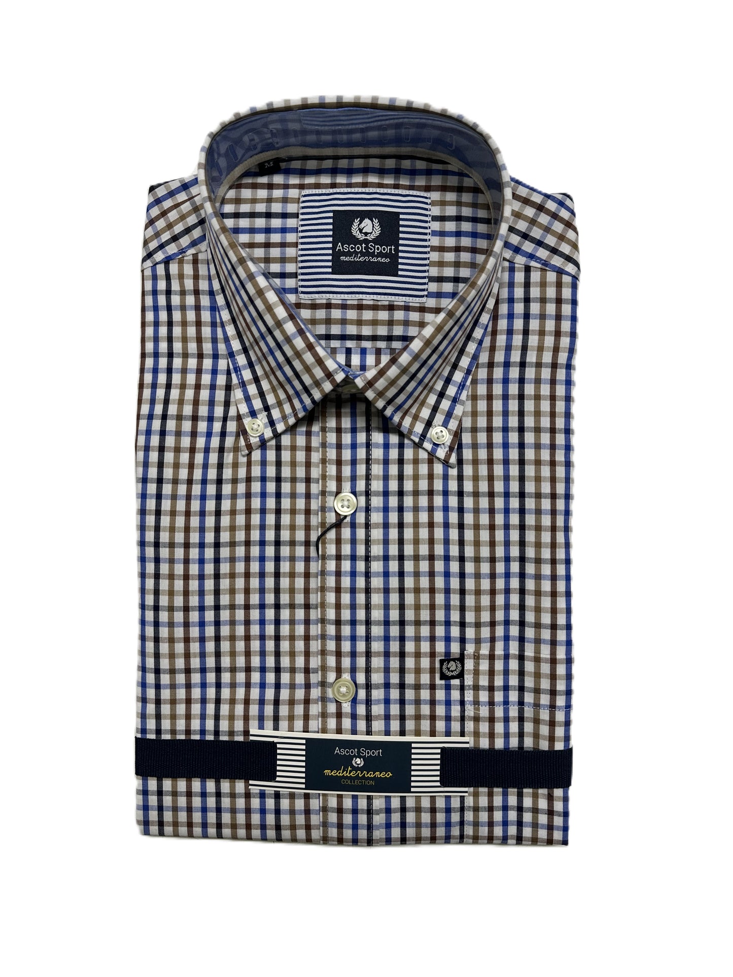 Camicia Mezza Manica Ascot Taglie Forti 15173-554 Col 34