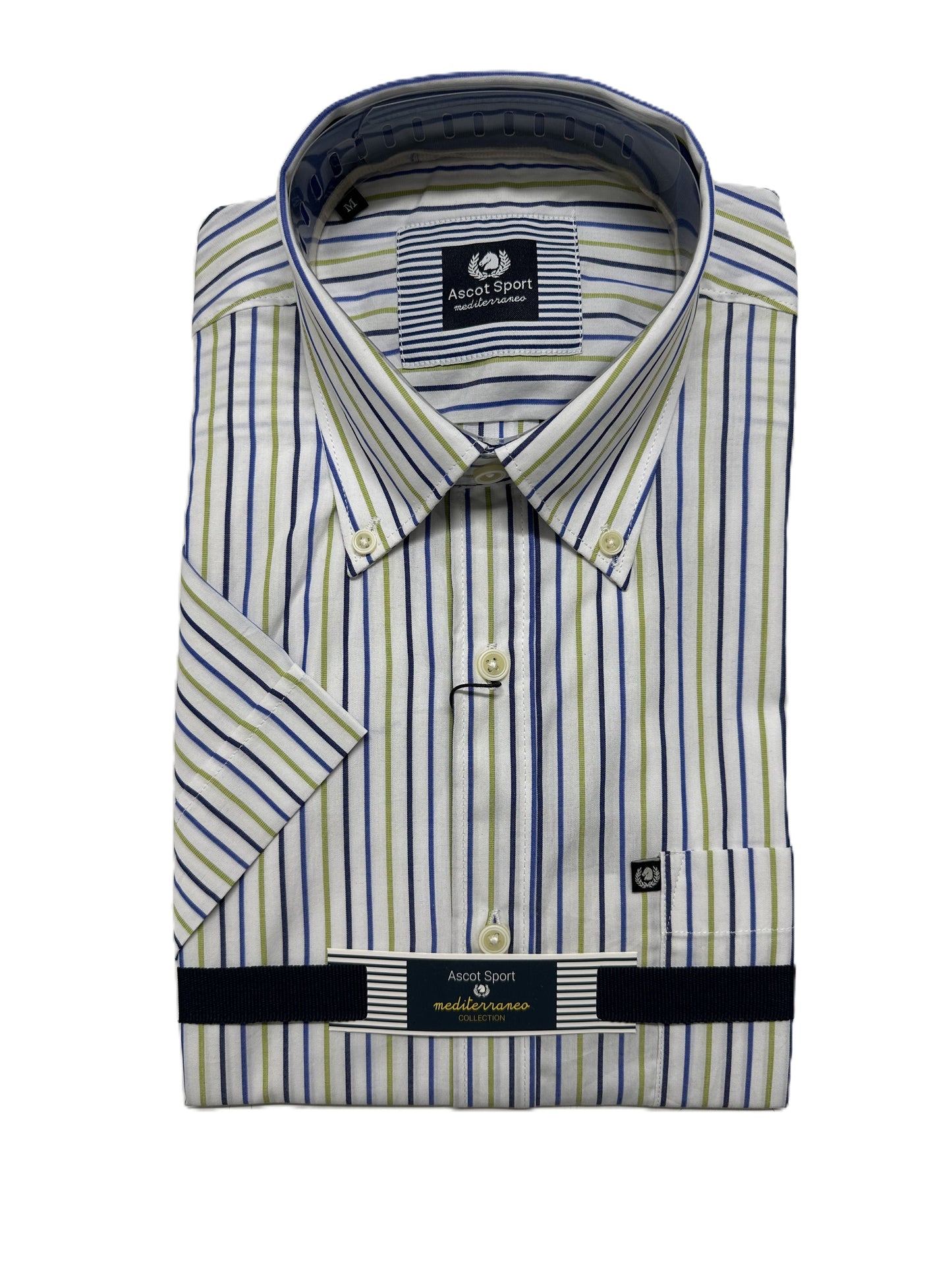 Camicia Mezza Manica Ascot Taglie Forti 15173-554 Col 12