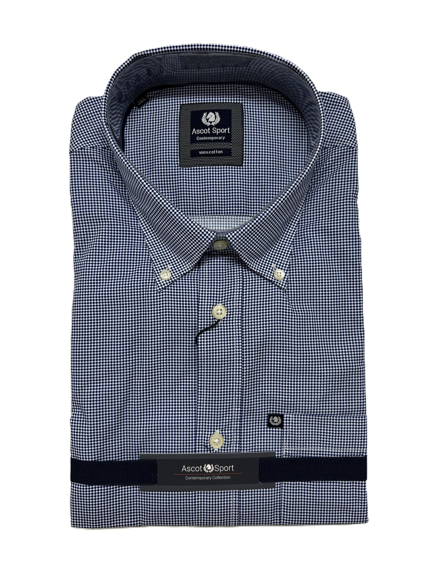 Camicia Manica Lunga Ascot Taglie Forti 15269-509 Col16