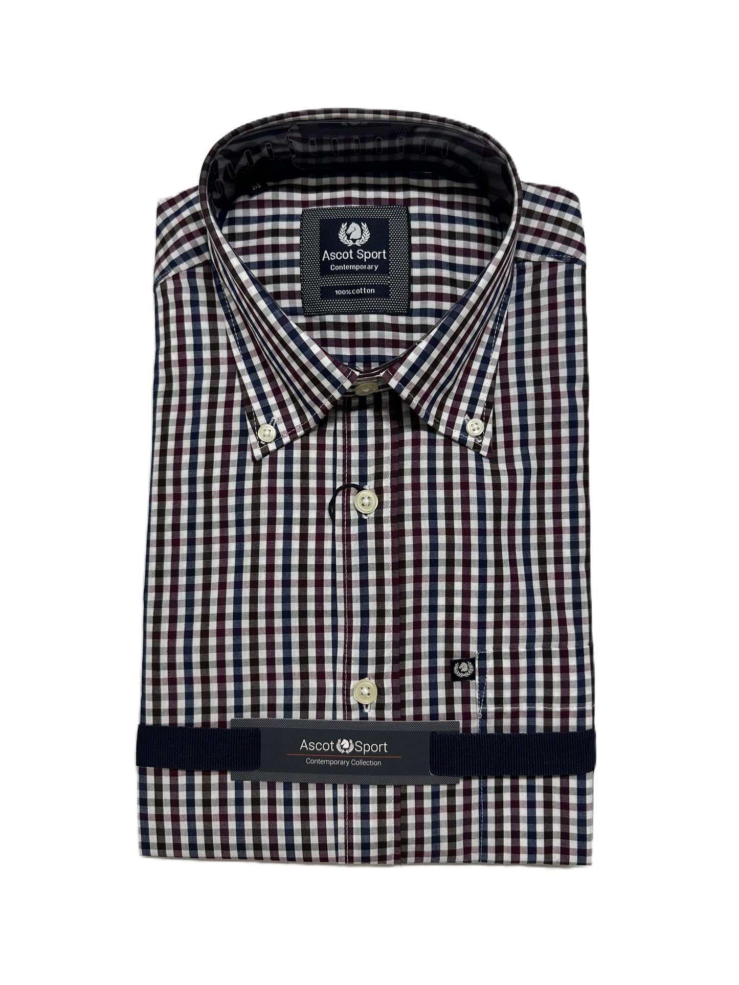 Camicia Manica Lunga Ascot Taglie Forti 15273-509 17