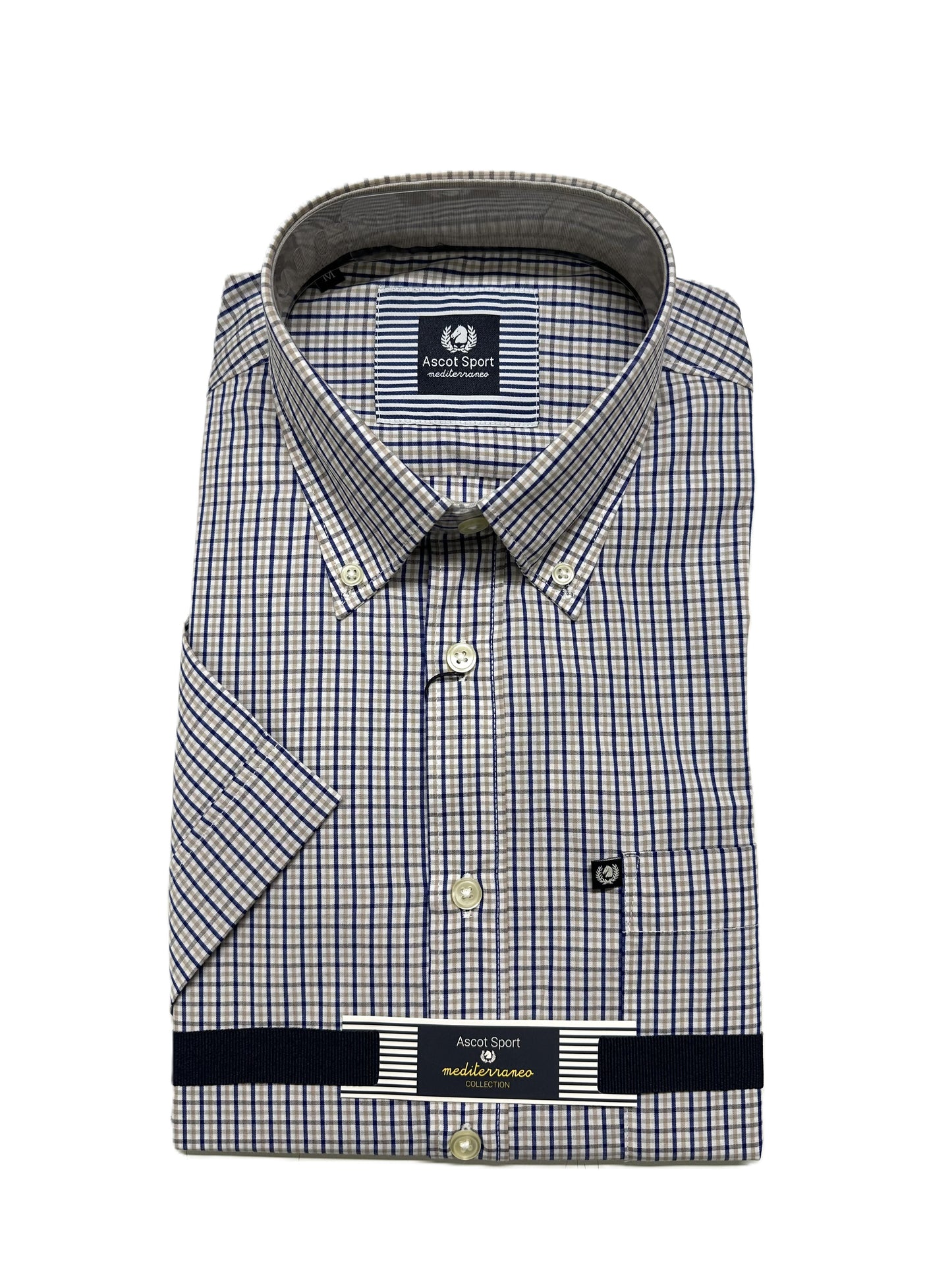 Camicia Mezza Manica Ascot Taglie Forti 15373-554 Col 11