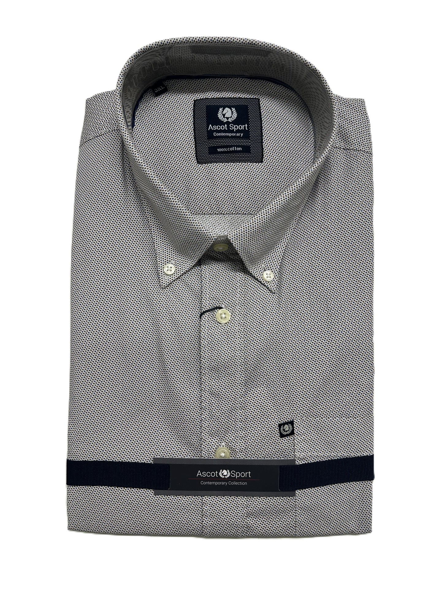 Camicia Manica Lunga Ascot Taglie Forti 15469-509 Col20