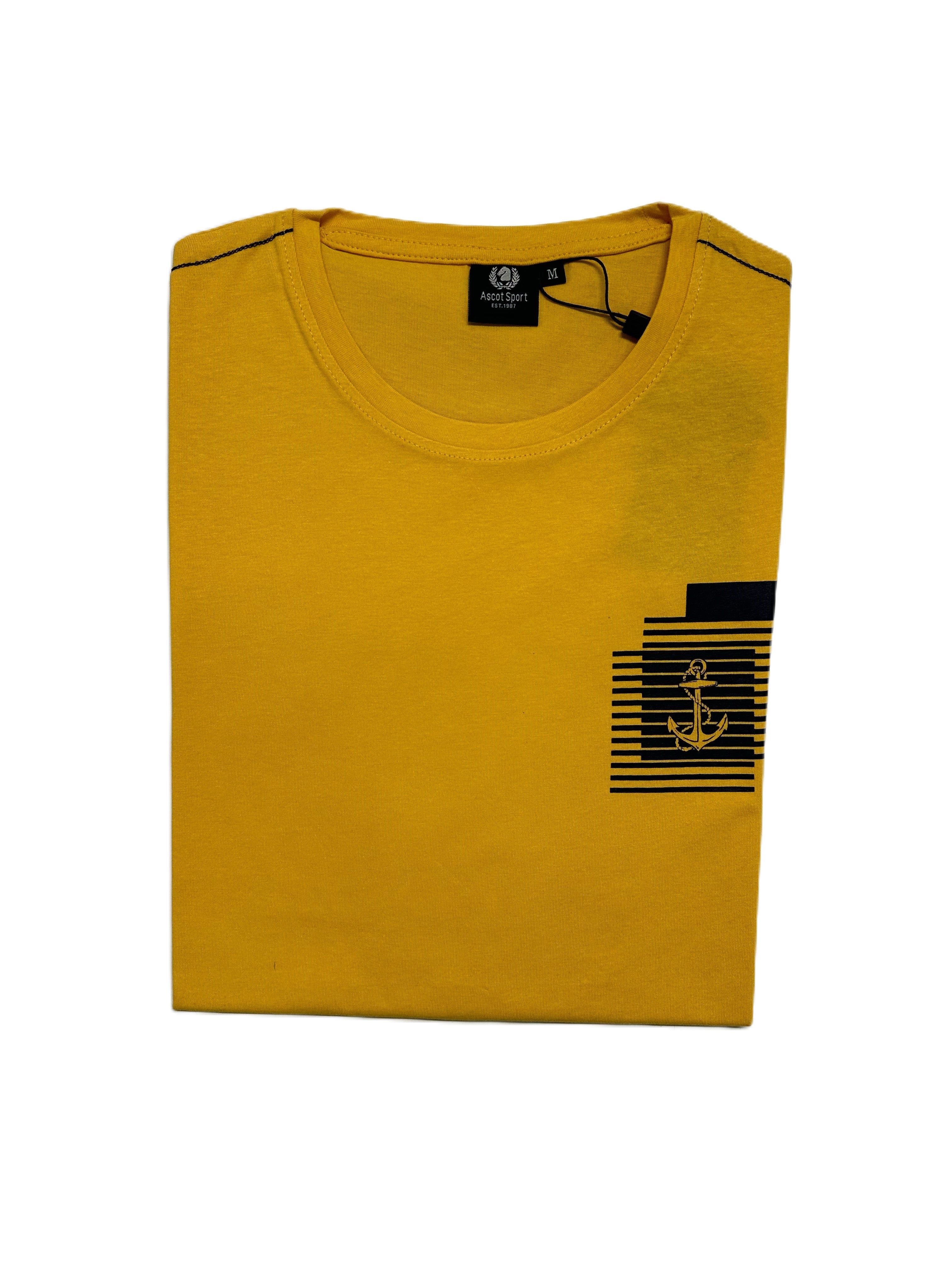 T-Shirt Girocollo Mezza Manica in Cotone  Ascot 15505-312