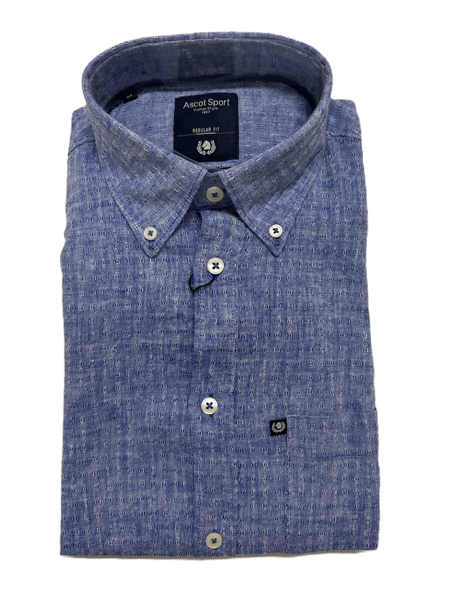 Camicia Manica Lunga in misto lino Ascot 15555-209S Col 02