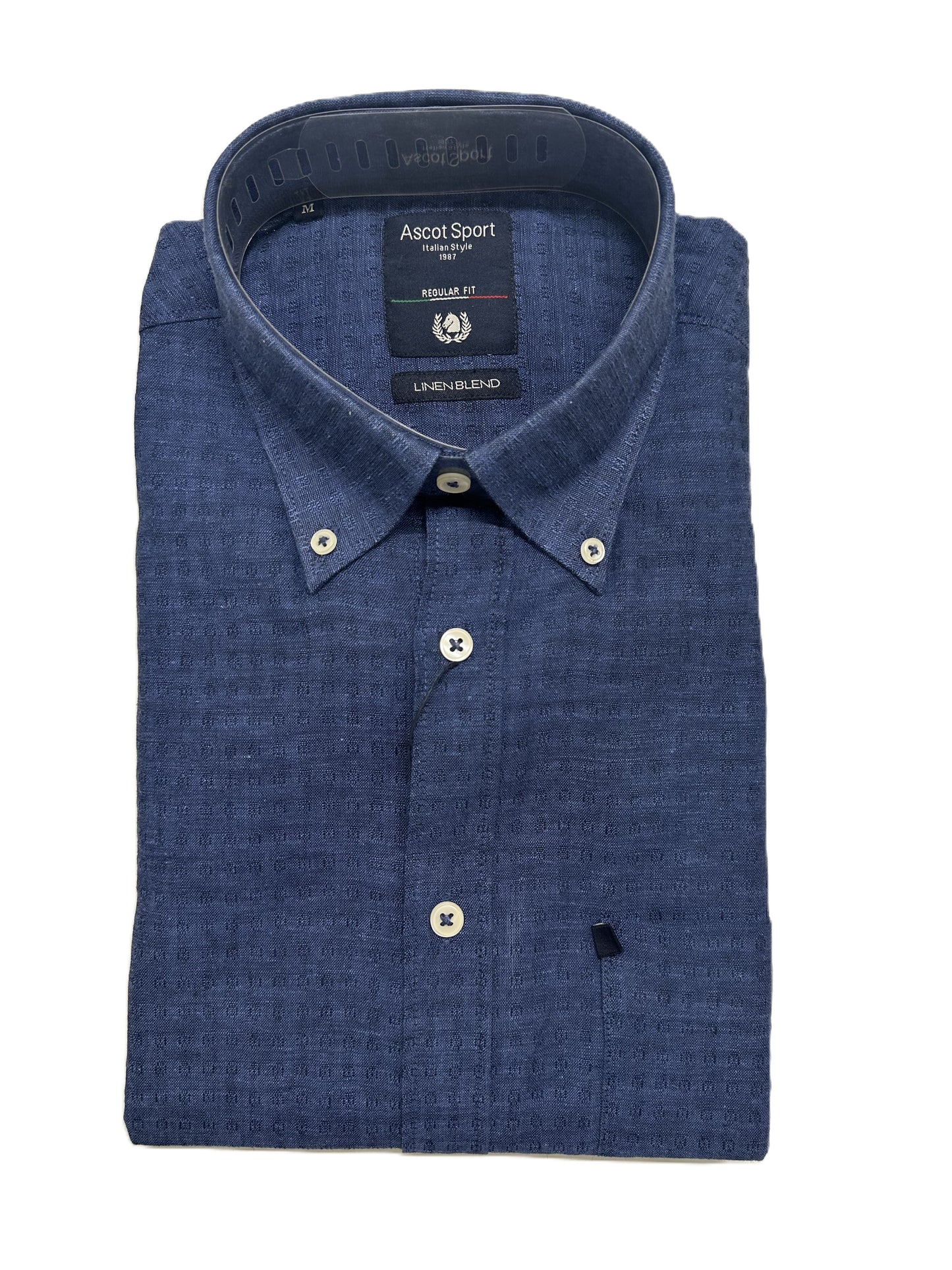 Camicia Manica Lunga in misto lino Ascot 15555-209S Col 04