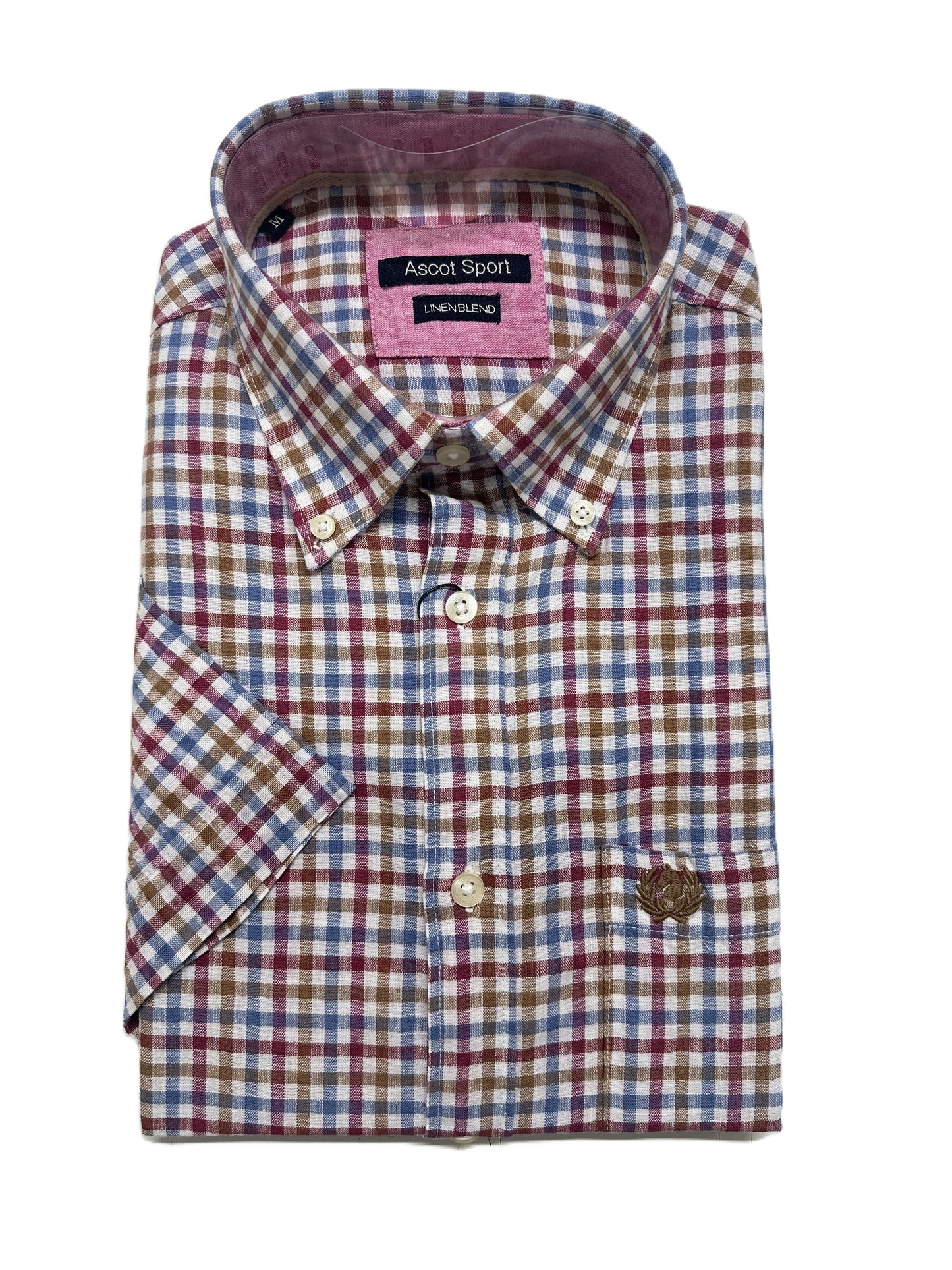 Camicia Mezza Manica in Misto Lino Ascot 15564-252S Colore 44