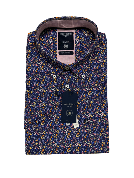 Camicia Mezza Manica Ascot Taglie Forti 15569-559 Col07 - Blocco94