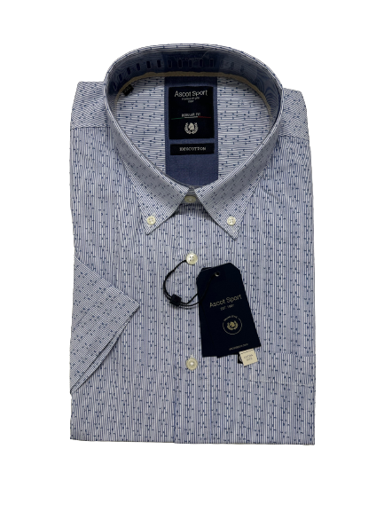 Camicia Mezza Manica Ascot Taglie Forti 15569-559 Col19 - Blocco94