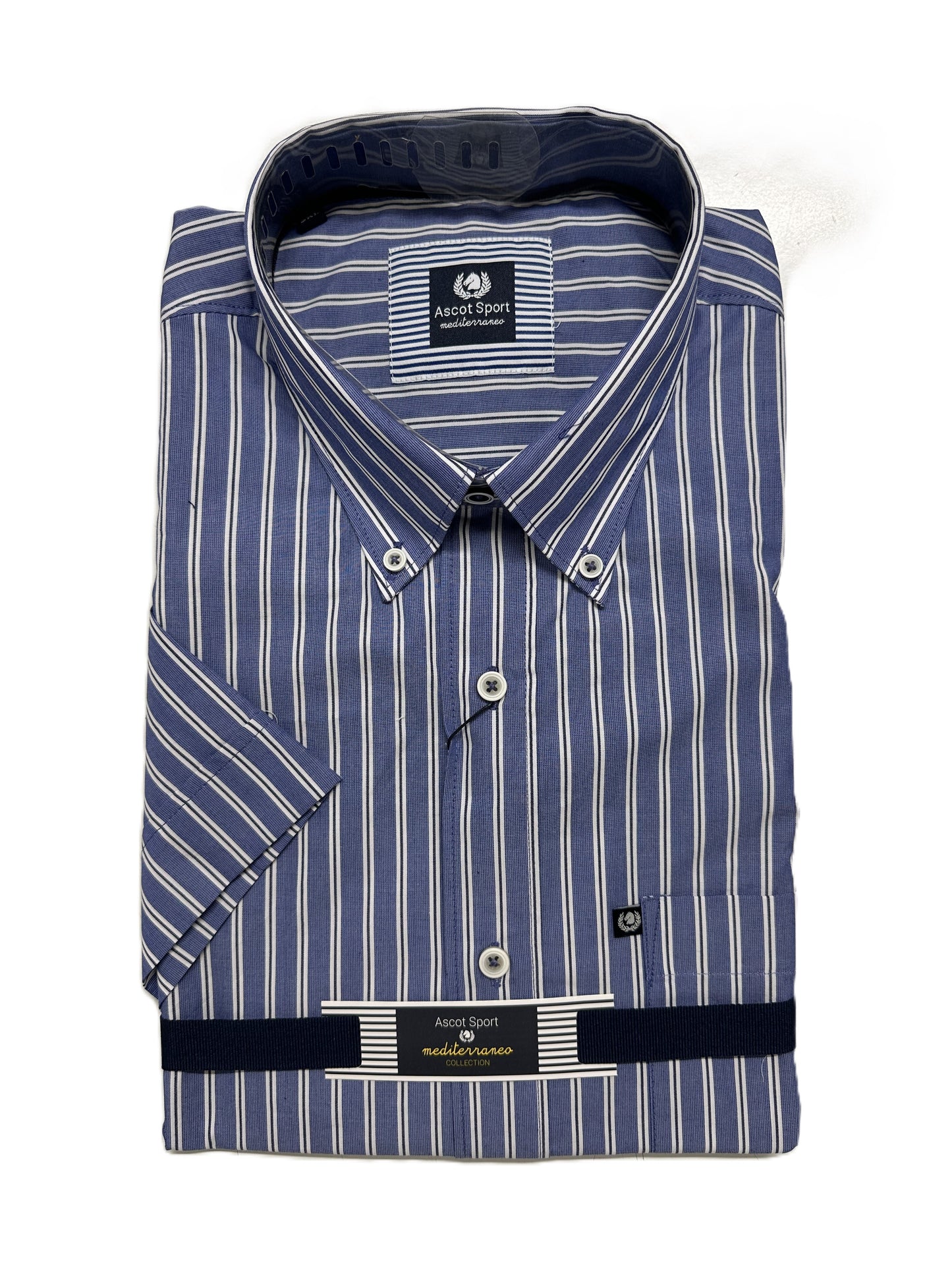 Camicia Mezza Manica Ascot Taglie Forti 15573-554S Col09
