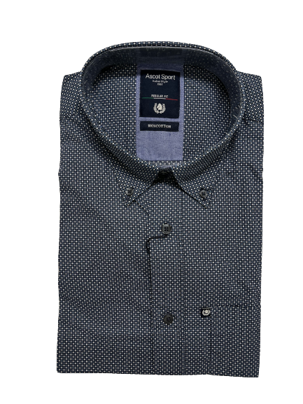 Camicia Manica Lunga Ascot Taglie Forti 15669-509 Col13 - Blocco94