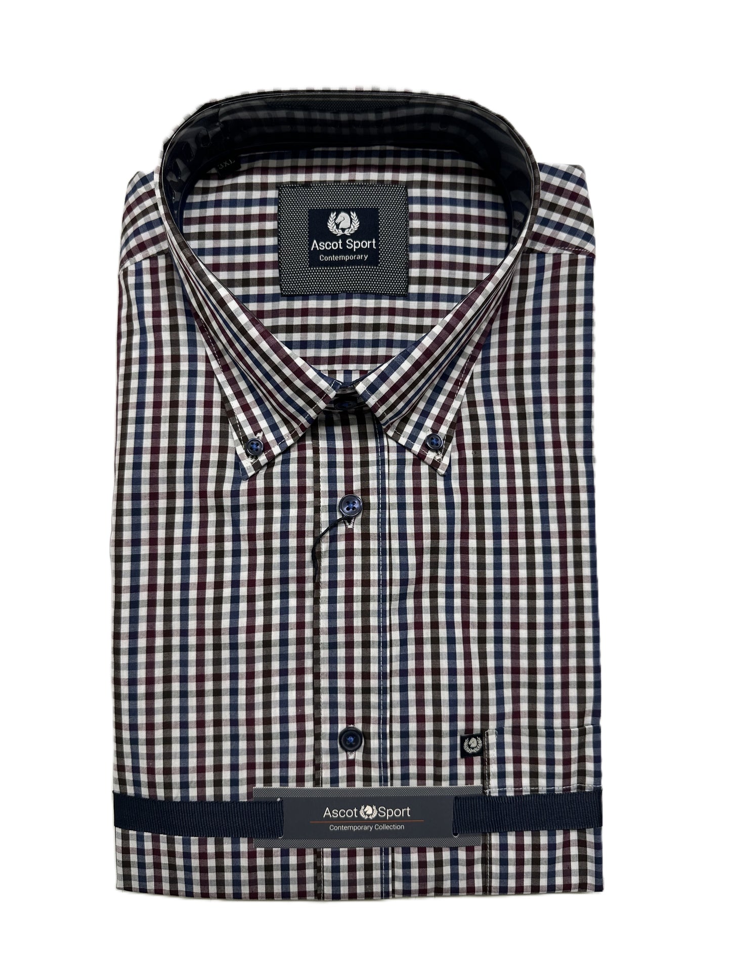 Camicia Manica Lunga Ascot Taglie Forti 15673-504 Col 21