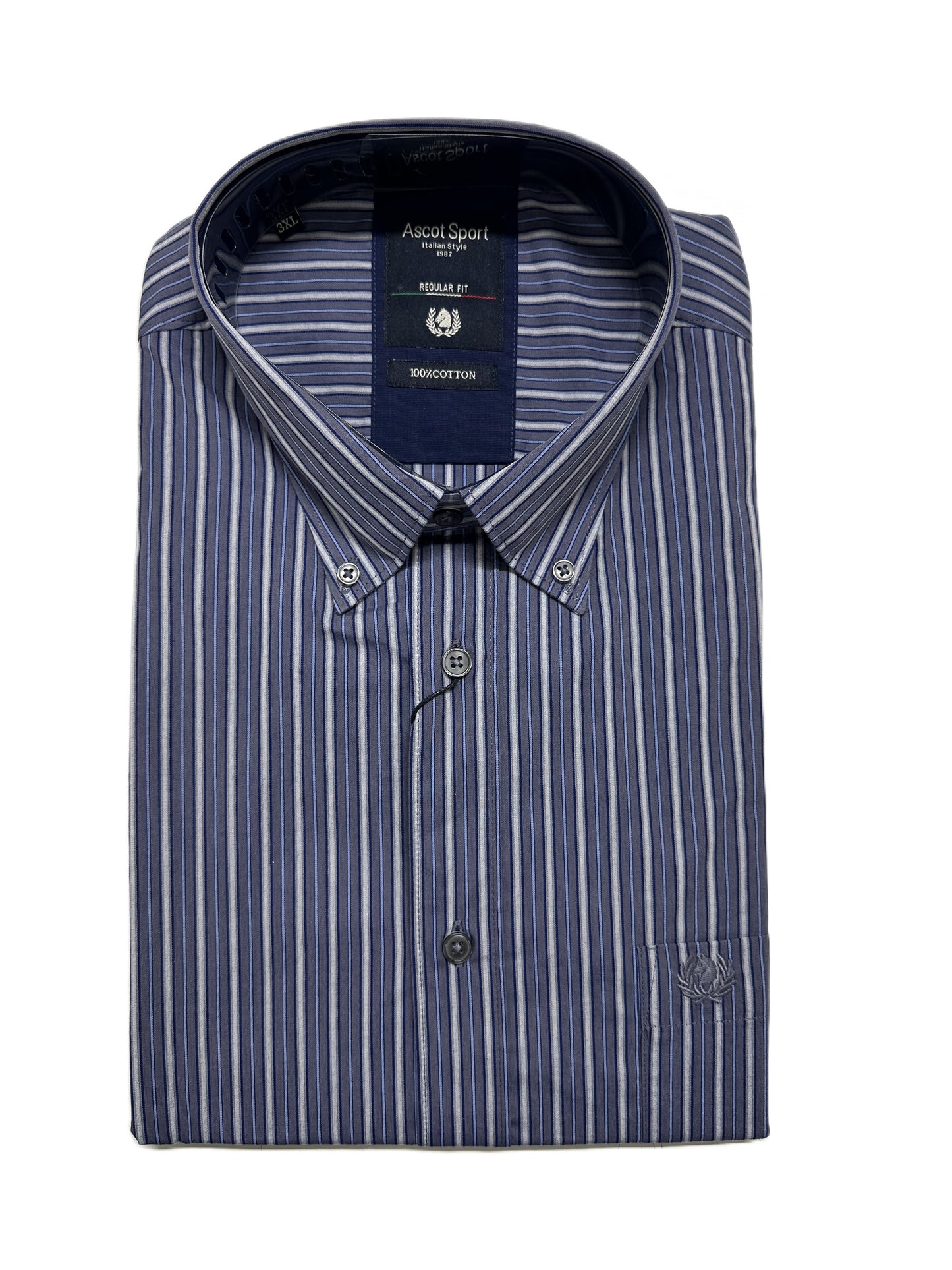 Camicia Manica Lunga Ascot Taglie Forti 15673-512 Col 41