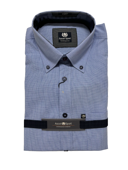 Camicia Manica Lunga Ascot Taglie Forti 15673-504 Col01 - Blocco94