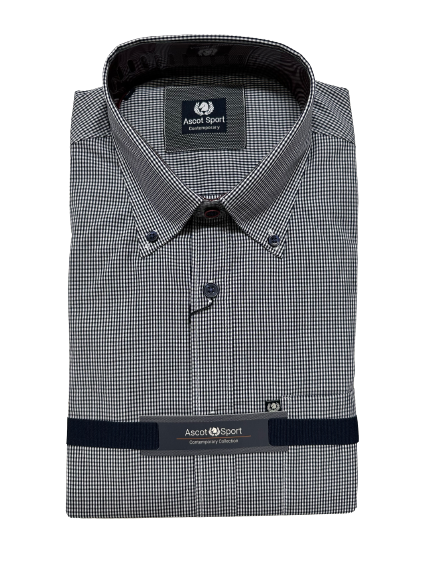 Camicia Manica Lunga Ascot Taglie Forti 15673-504 Col 08 - Blocco94