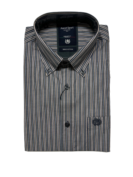 Camicia Manica Lunga Ascot Taglie Forti 15673-512 Col 46 - Blocco94