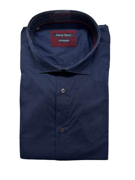 Camicia Manica Lunga Ascot Taglie Forti Stretch 15692-529 Col61 - Blocco94