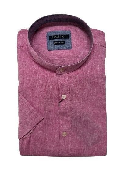 Camicia Mezza Manica Collo Coreana Ascot Taglie Forti 15762-558 Col 04