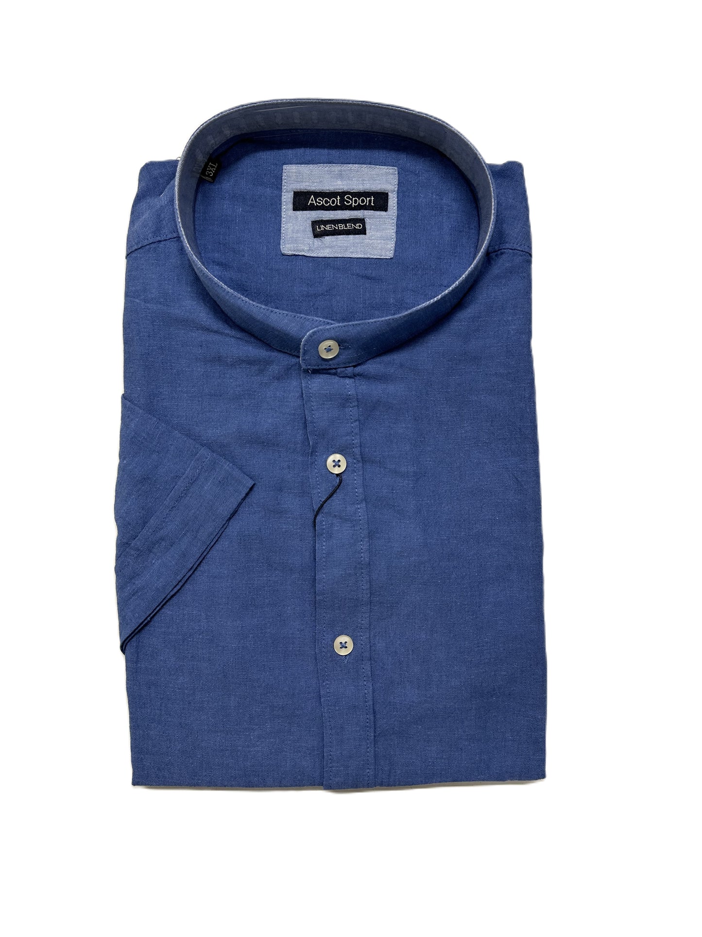 Camicia Mezza Manica Collo Coreana Ascot Taglie Forti 15762-558 Col 10