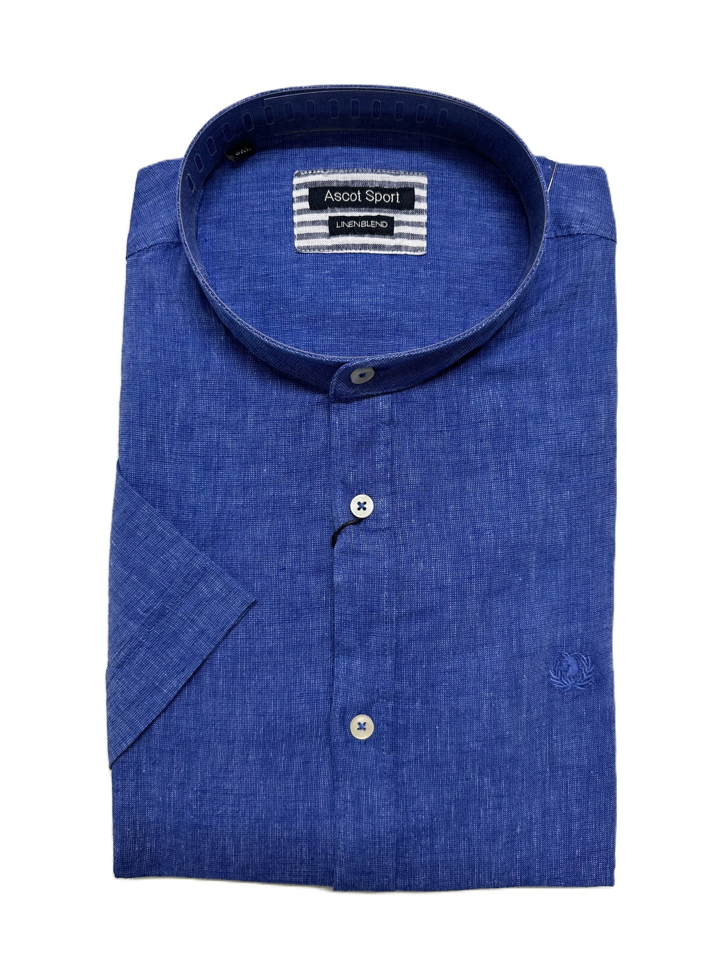 Camicia Mezza Manica Collo Coreana Ascot Taglie Forti 15762-558 Col 65
