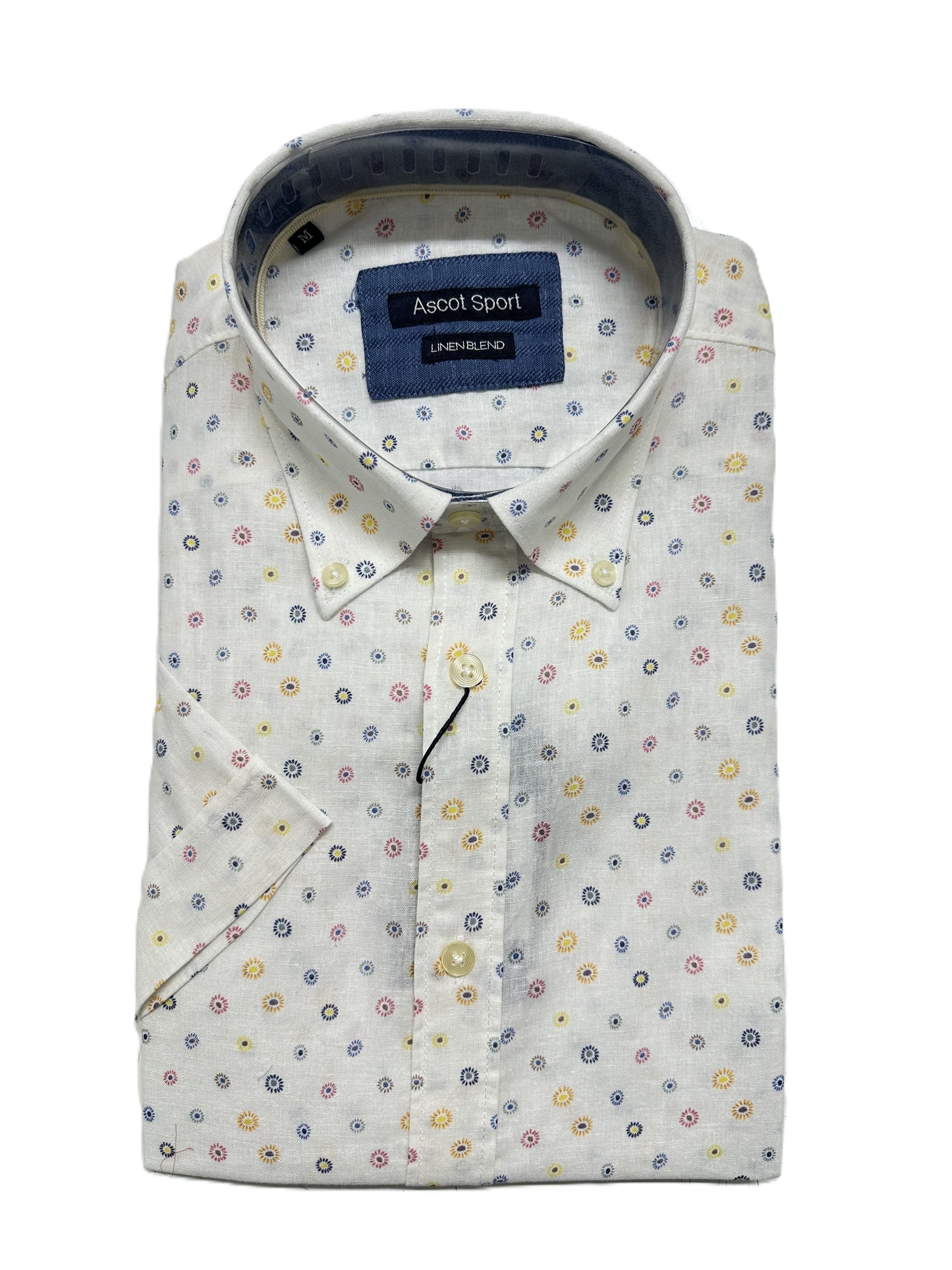 Camicia Mezza Manica in Misto Lino Ascot 15763-255S Colore 05