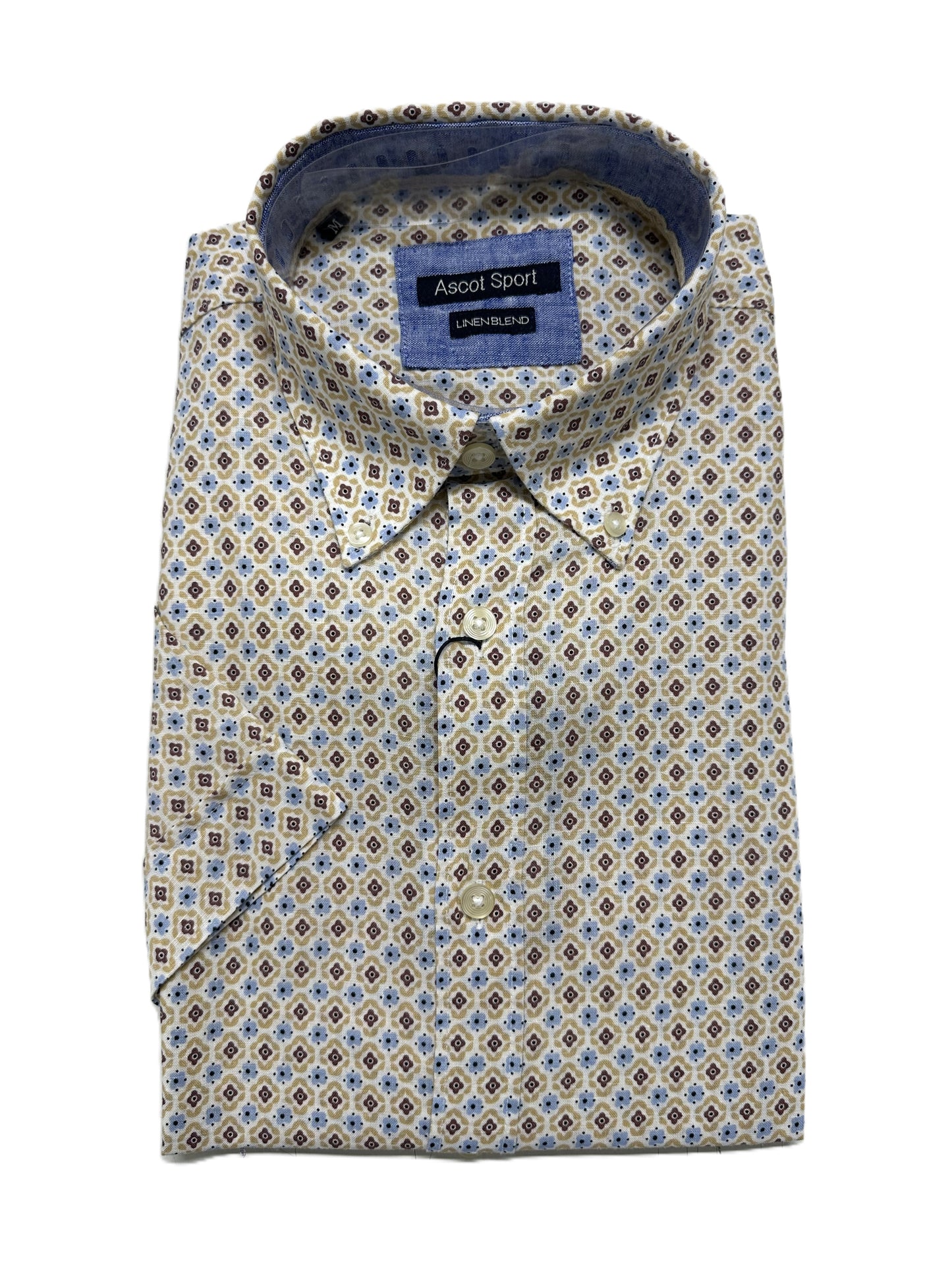 Camicia Mezza Manica in Misto Lino Ascot 15763-255S Colore 06