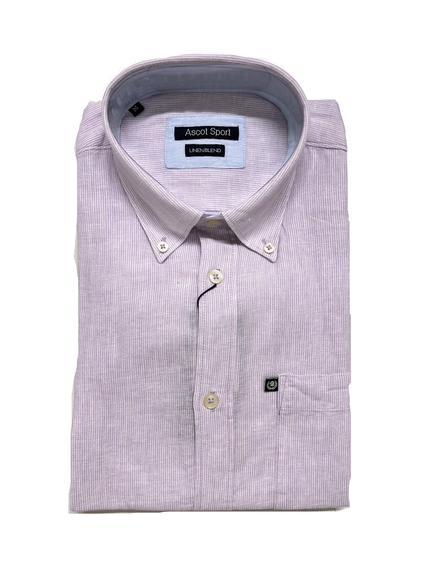 Camicia Manica Lunga in misto lino Ascot 15764-209S Col 01