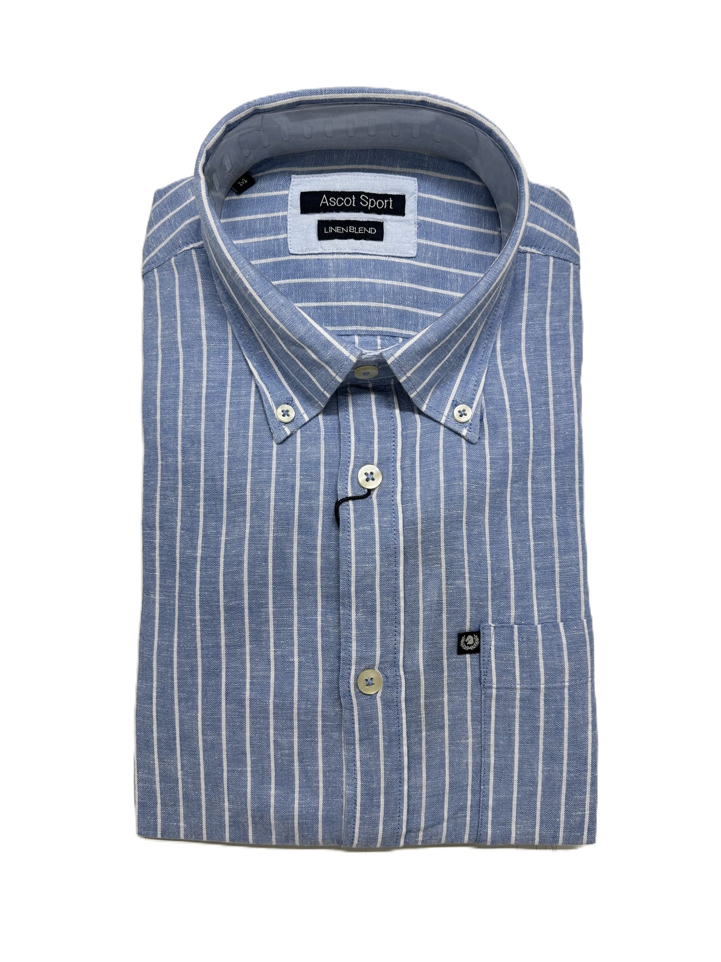 Camicia Manica Lunga in misto lino Ascot 15764-209S Col 37