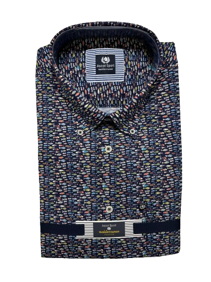 Camicia Mezza Manica Ascot Taglie Forti 15769-554 Col 03