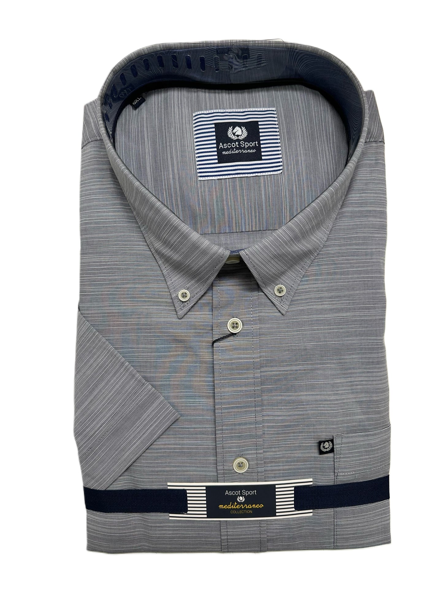 Camicia Mezza Manica Ascot Taglie Forti 15757-559 Col06