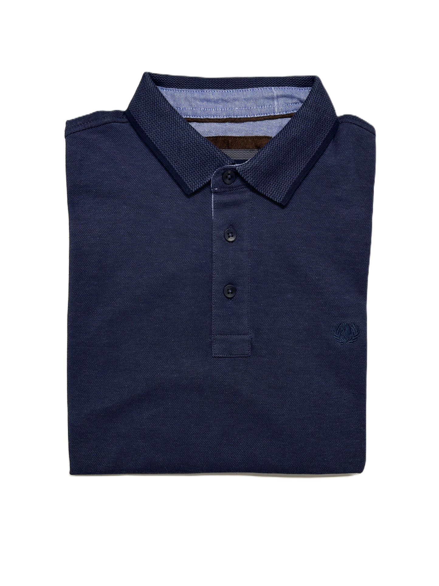 Polo Manica Lunga in Caldo Piquet Taglie Forti Ascot 13-505 03 Cobalto
