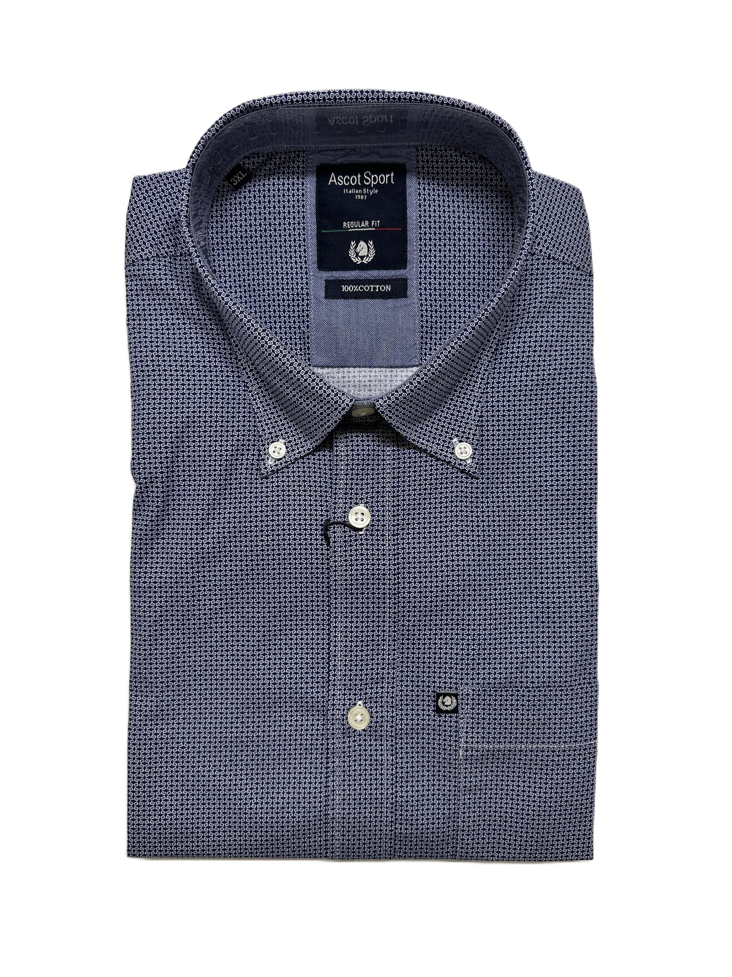 Camicia Manica Lunga Ascot Taglie Forti 15869-509 Col03