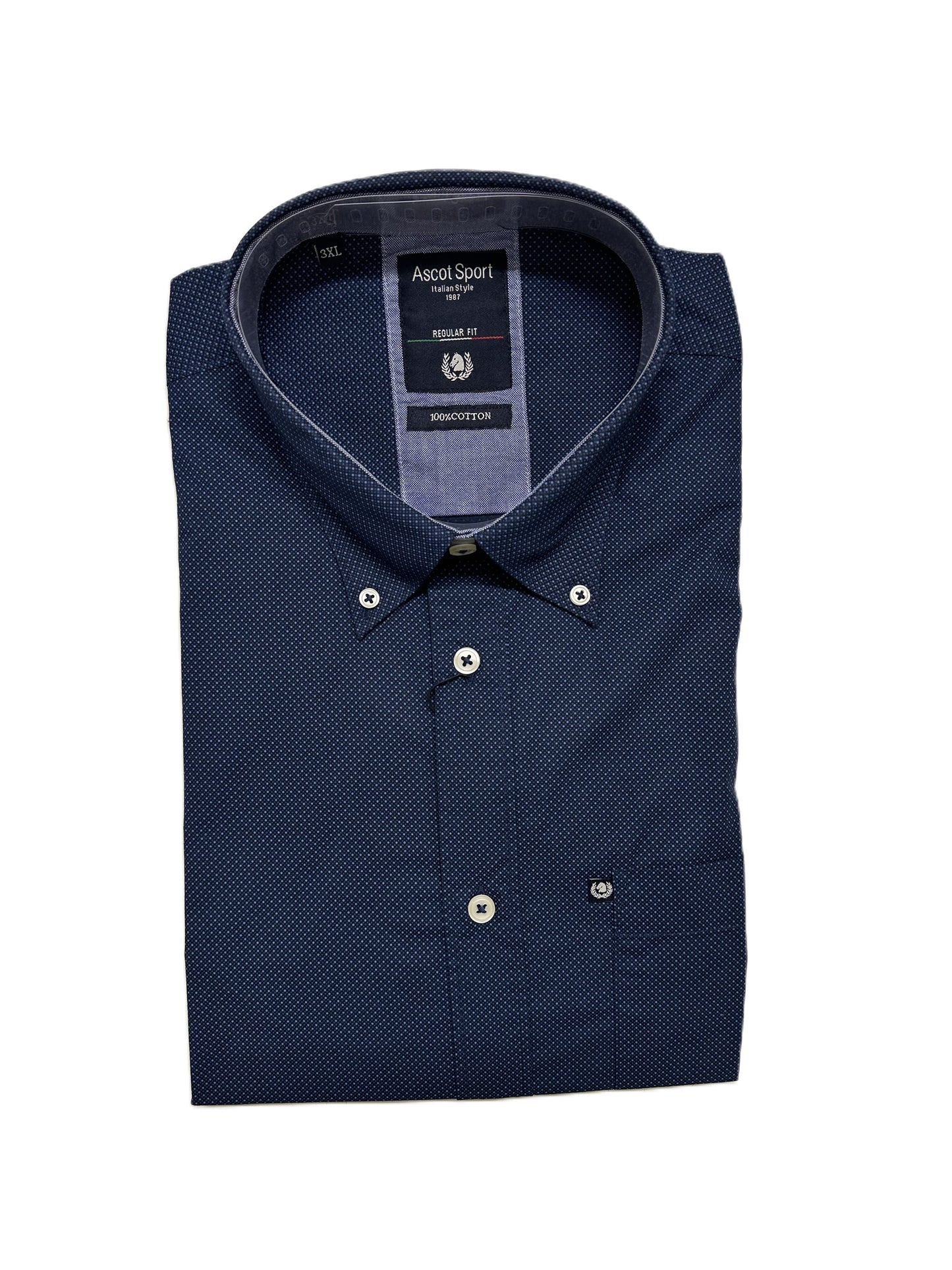 Camicia Manica Lunga Ascot Taglie Forti 15869-509 Col12