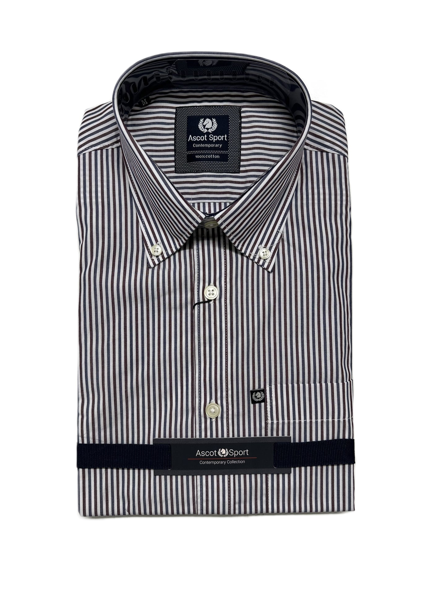 Camicia Manica Lunga Ascot Taglie Forti 15873-504 Col 30