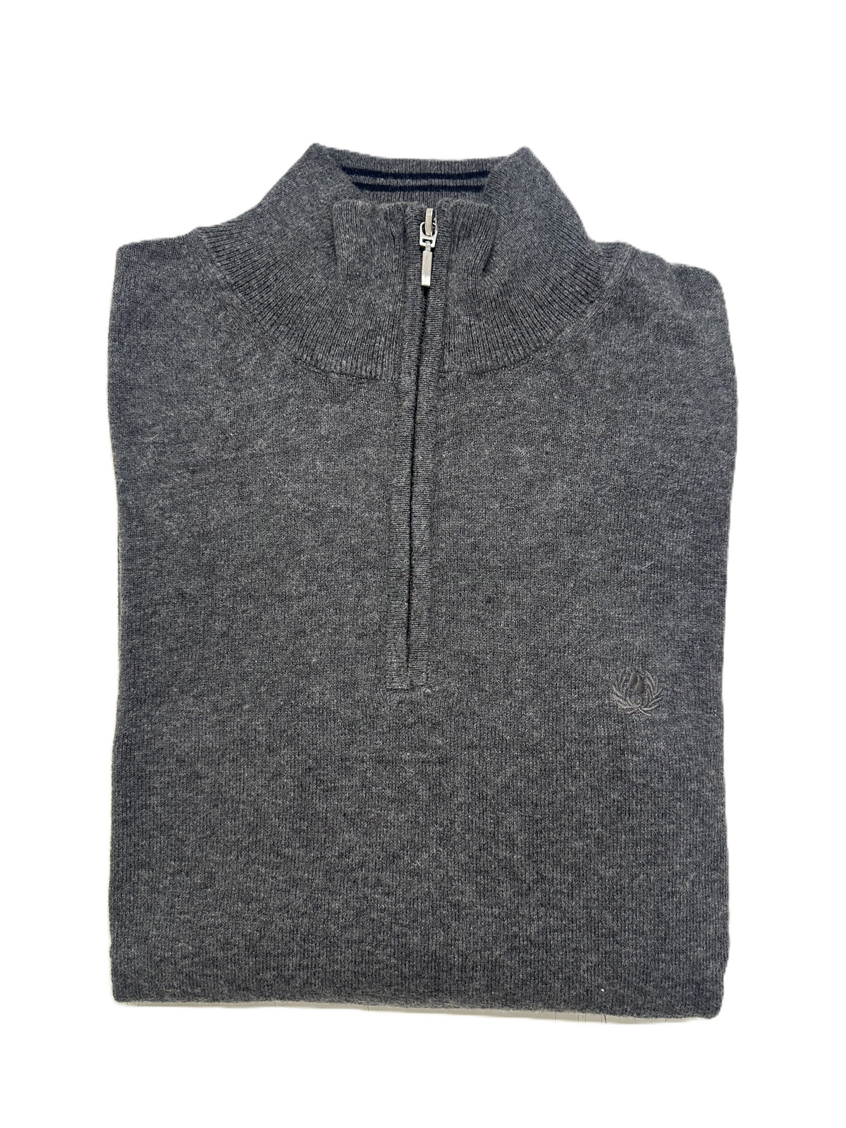 Herren Pullover Langarm mit Troyerkragen aus warmer Baumwolle Ascot 38-612