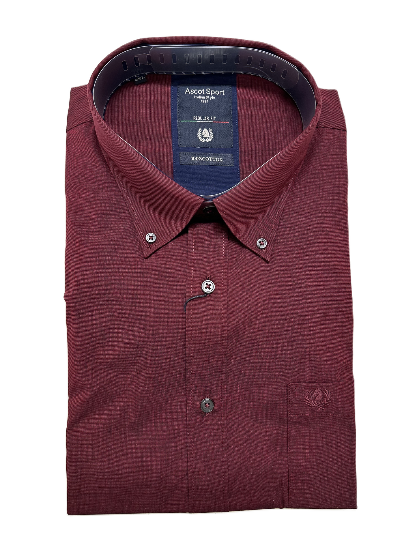 Camicia Manica Lunga Ascot Taglie Forti 52-512 Col10
