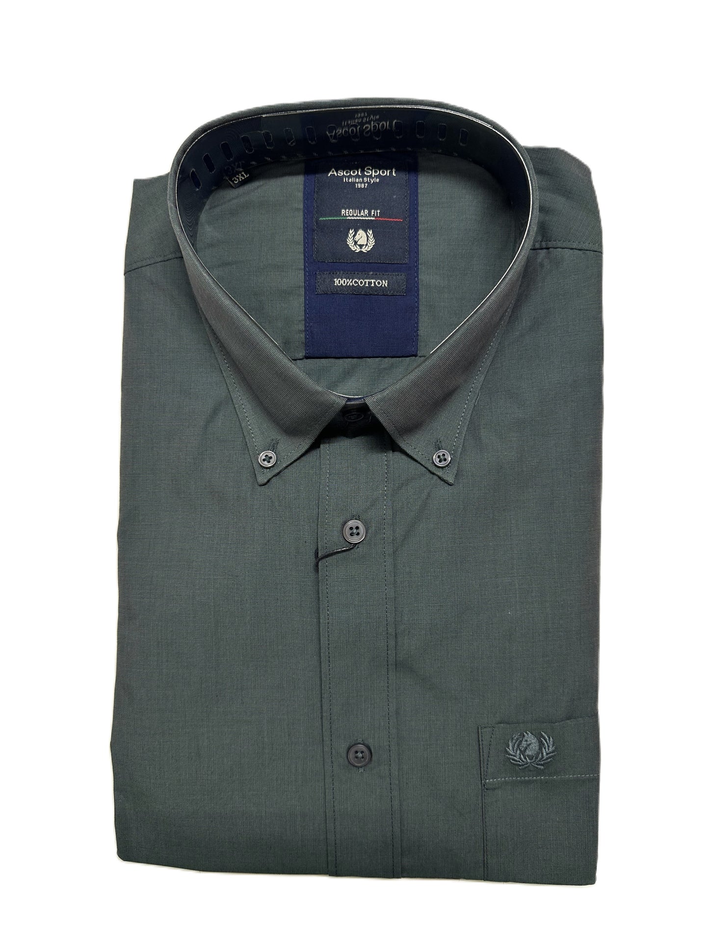 Camicia Manica Lunga Ascot Taglie Forti 52-512 Col13