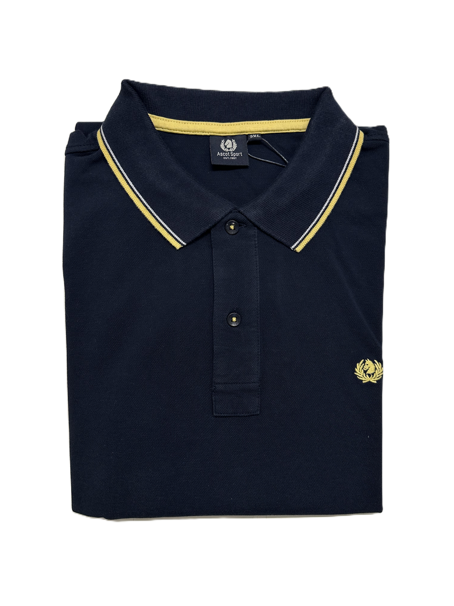 Polo Manica Lunga Taglie Forti in Piquet Ascot 88-507