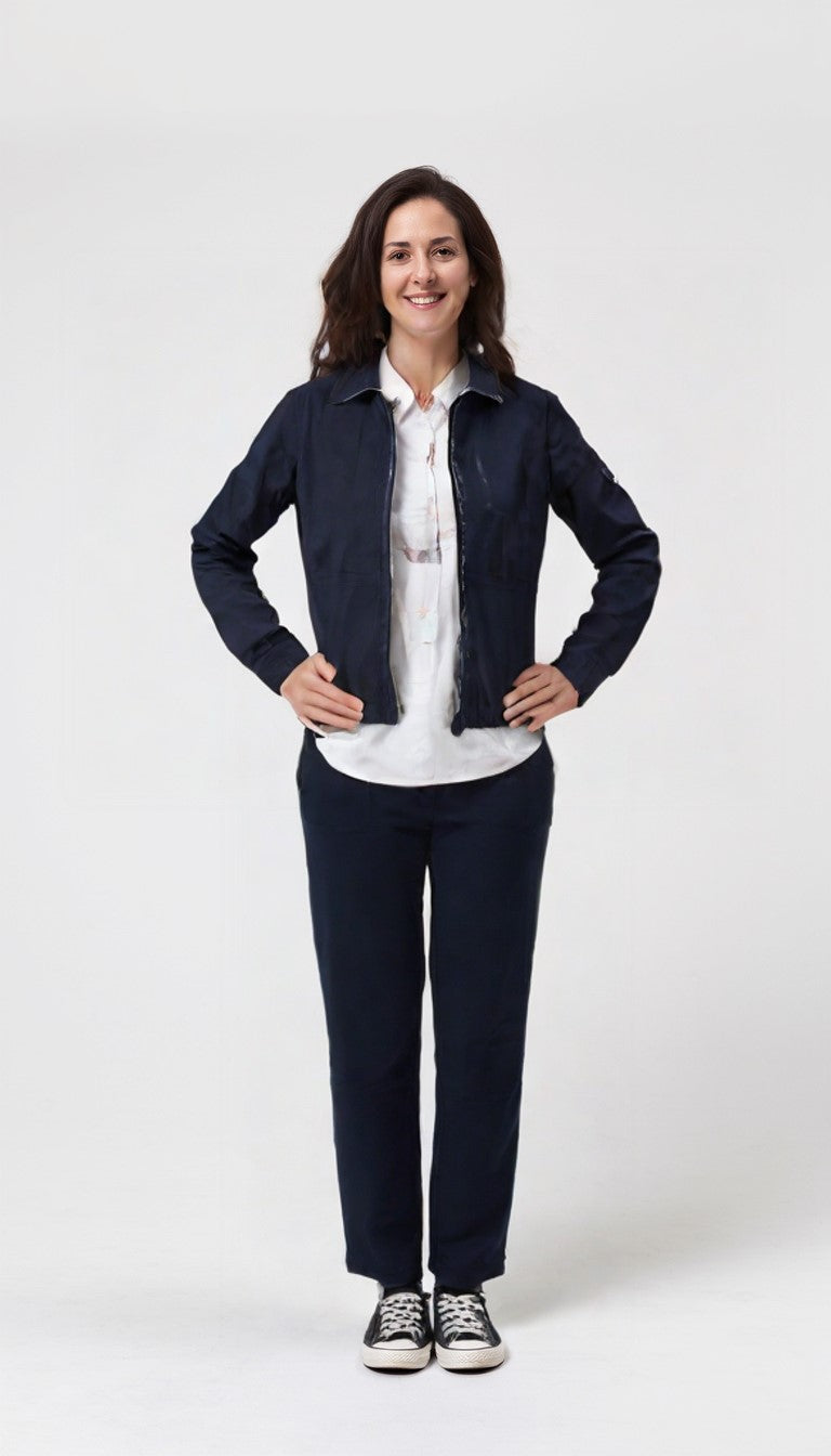 Tuta Donna Campagnolo 8E76434 Giacca Blu Pantalone Blu