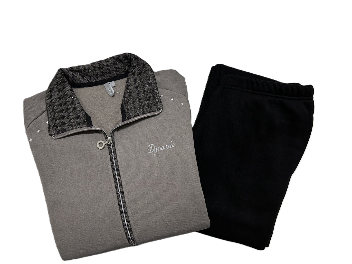 Tuta Donna Campagnolo Felpata 8Q76290 Giacca Fango Pantalone Nero