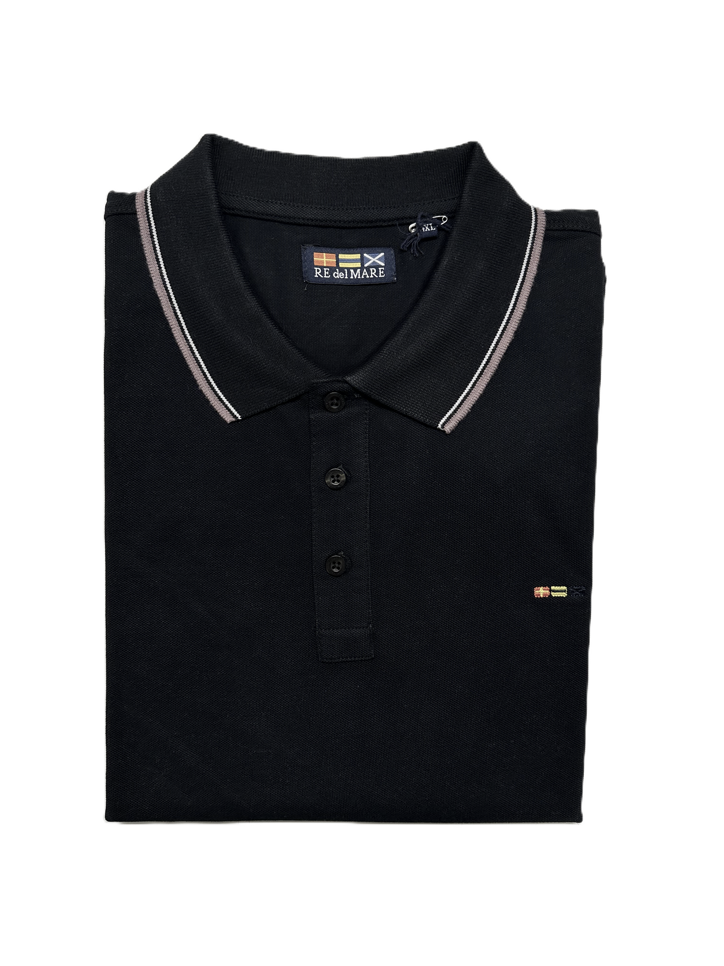Polo Mezza Manica in Piquet Re del Mare Taglie Forti 94.5300X