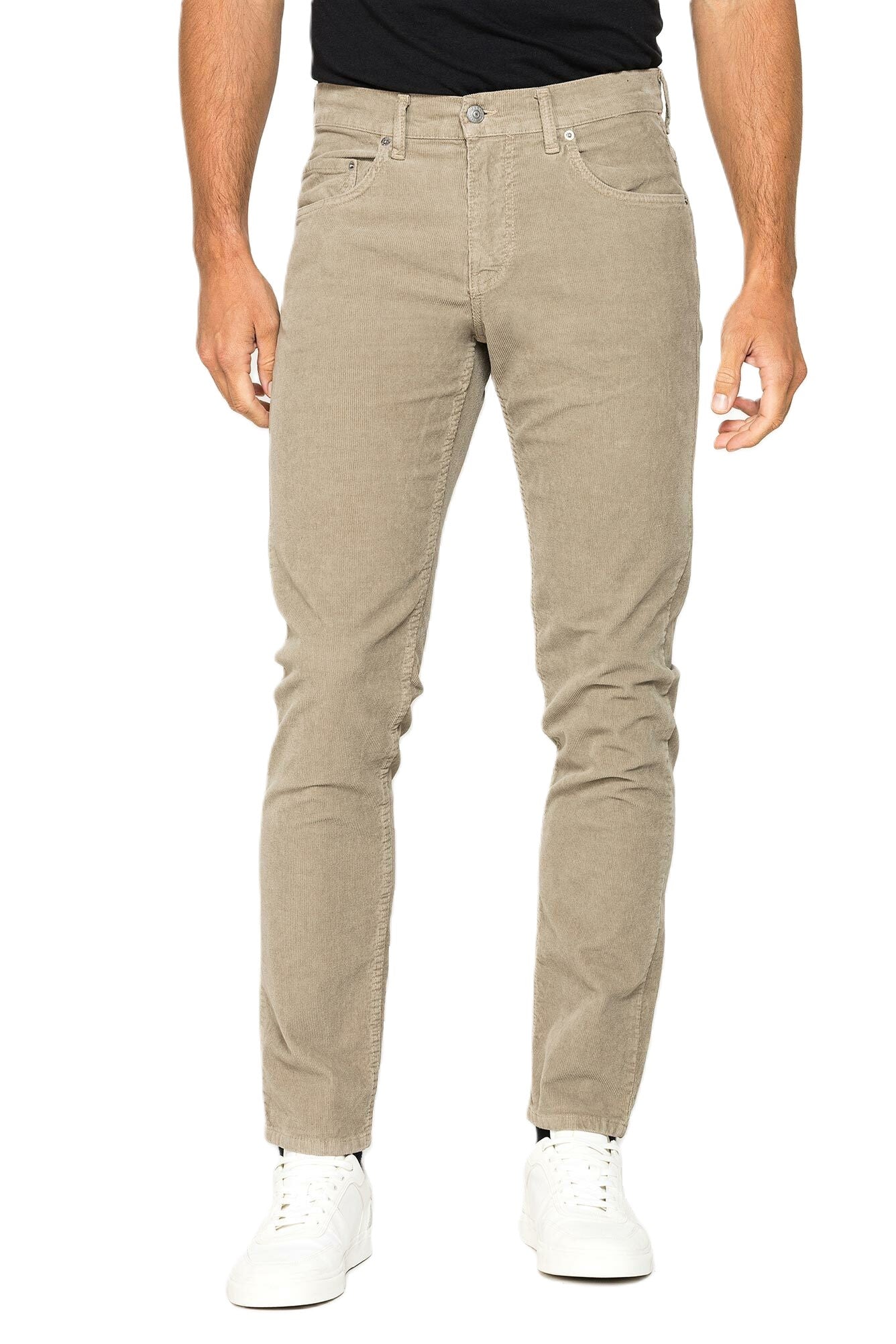 Carrera Jeans Pantalone Donna In Cotone Nero | Velluto Vita Alta Modello Dritto | Taglia 50