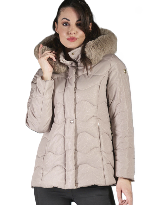 Virginia Blu Giaccone Donna Taglie Comode Darla