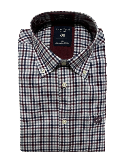 Camicia in Flanella Manica Lunga 15684-212 Ascot Colore 06 - Blocco94