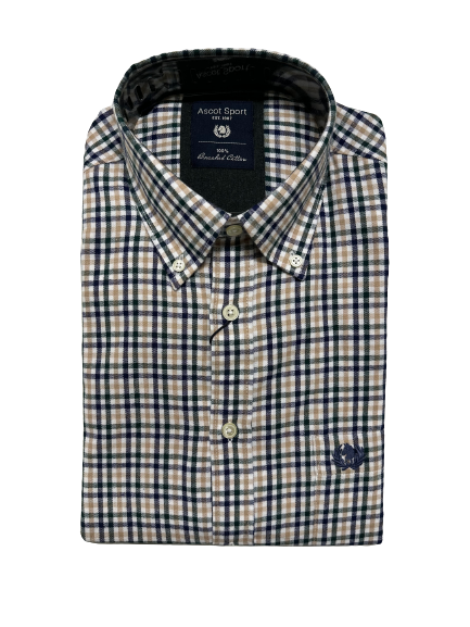 Camicia in Flanella Manica Lunga 15684-212 Ascot Colore 10 - Blocco94