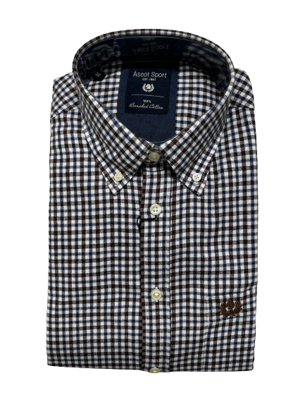 Camicia in Flanella Manica Lunga 15684-212 Ascot Colore 16 - Blocco94
