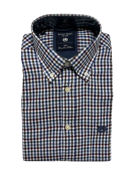 Camicia in Flanella Manica Lunga 15684-212 Ascot Colore 23 - Blocco94