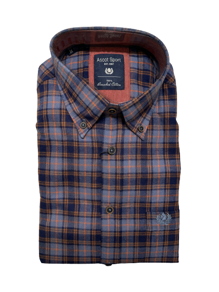 Camicia in Flanella Manica Lunga 15684-212 Ascot Colore 29 - Blocco94